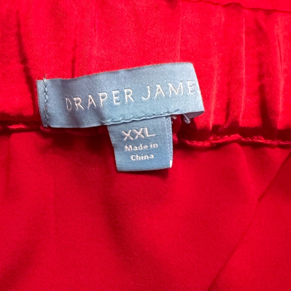 Draper James Brilliant Red Satin A-Line Pull On Skirt Size XXL - Picture 7 of 9